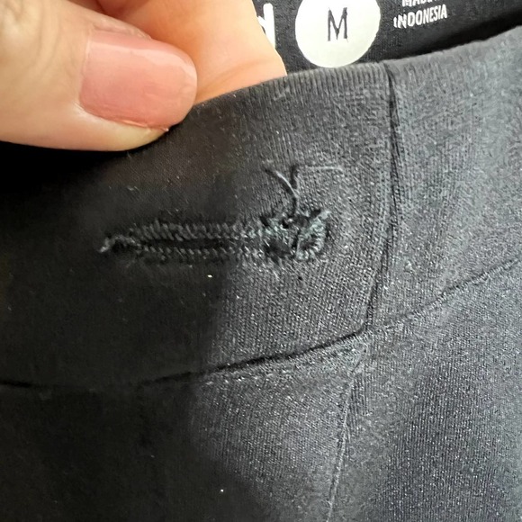 BETABRAND Women's Wide Leg Yoga Work Pant Faux Pockets Black Medium - Picture 6 of 13